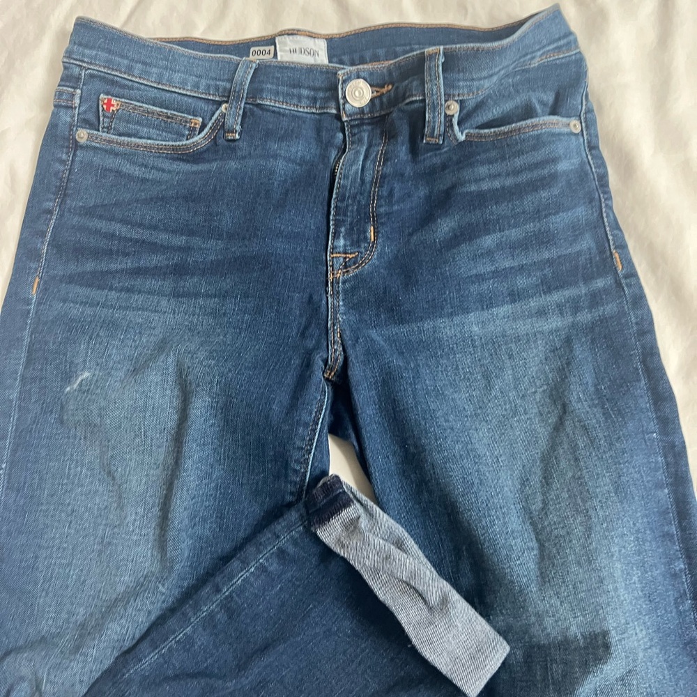 Hudson jeans, size 29, Natalie Midrise, Straight, cuff